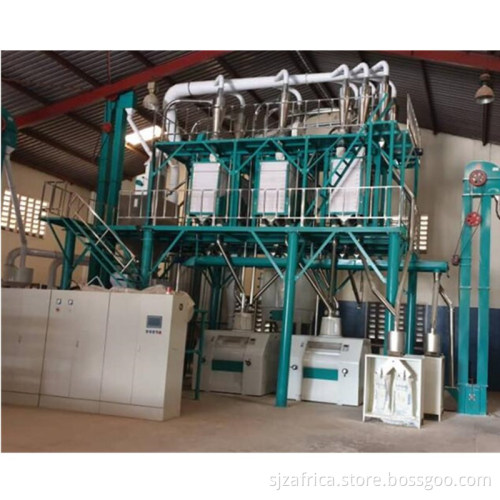 50t per Day Corn Mills and Maize Flour Mill Machine for Africa Market